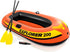 INTEX Explorer Inflatable Boat Series: Dual Air Chambers Welded Oar Locks Grab