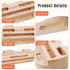 Wooden Climbing Hangboard, Training Hang Board, Rock Climbing Fingerboard with Incremental Depth Pockets for Finger