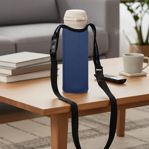 Jxiwfvl 2 PCS Water Bottle Holder with Strap Water Bottle Carrier with Strap Neoprene Sleeve with Carrying Handle