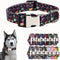 Dog Collar with Cute Pattern, Durable Soft Tape Adjustable for XS Small Medium Large Breed Pets, Halloween (L)