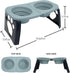 SPORT PET Elevated Travel Folding Bowls - Blue