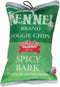 Felix & Fido Funny Dog Toys - Potato Chip Bag Plush Squeaker for Small & Medium Dogs - Spicy Bark