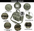 Gun Range Bag for Handguns and Ammo, Tactical Pistol Case Duffle Bags for Shooting Range Sport