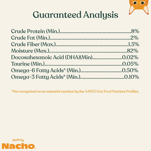 Made by Nacho Wet Cat Food - Grass-Fed, Grain-Finished Minced Beef in Bone Broth, High Protein, 2.5oz Cups (10 Pack)