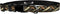 Dog Collar - Patterned Adjustable Pet Collars, 1 Inch Wide, Leather Weave, Large