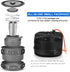 Odoland Camping Cookware Mess Kit | Lightweight Pot Pan Kettle with 2 Cups, Fork Spoon Kit for Hiking