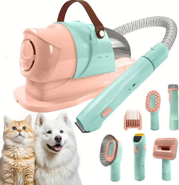 Generic All in One Pet Grooming Kit with Vacuum, Low Noise <65dB, Hair