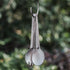 Set 2 Packed Boundless Voyage Camping Spork and Spoon Titanium Tableware Reusable Outdoor Flatware with Storage Bag