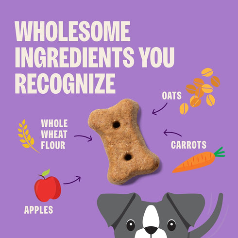 20 oz Wellness Old Mother Hubbard Hip & Joint Dog Biscuits, Natural Training Treats, Chicken, Apple, Oats, and Carrot