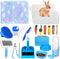 Locmeo 20 Pcs Rabbit Starter Kit Small Bunny Litter Box Animal Grooming Kit