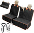 IVY&LANE Dog Car Seat Cover for Back Seat,Conversible 2-in-1 Waterproof Front Seat