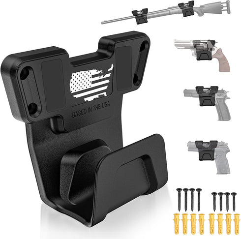 COSMOING Upgrade Gun Magnet Mount with Safety Trigger Guard Protection for Most Guns,