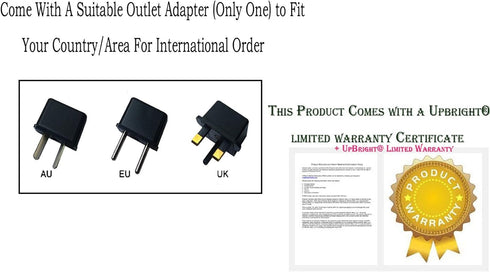 UpBright 2-Prong 5V AC/DC Adapter for Sminiker Dog Pet Hair Clipper Pro, 5VDC 1000mA Power Supply