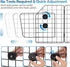Dog Car Barrier - Foldable & Adjustable Divider for SUV Trunk Cargo Area, Dog Gate