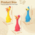 3 7.9 inch Dog Squeaky Toys Pcs Rubber Chicken Dog Toy, Squeaking Fun Chew Toy for Dogs Indoor and Outdoor Interactive