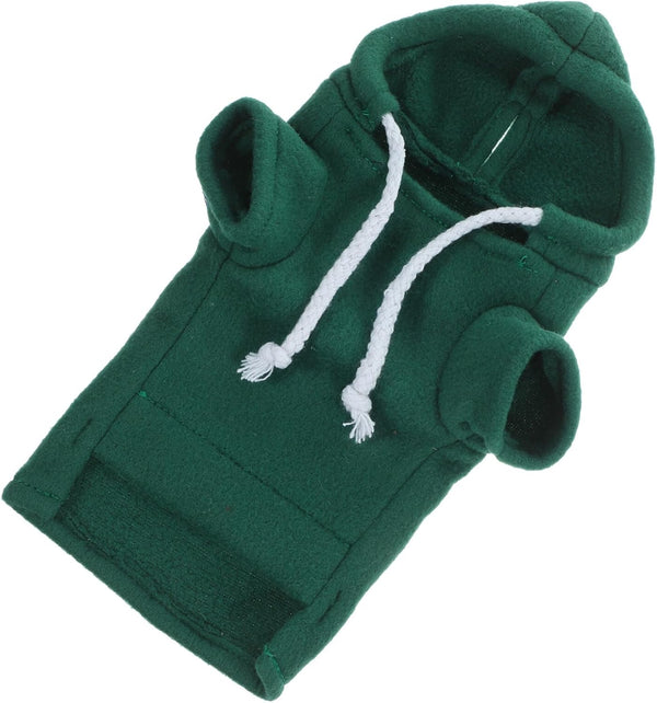 Ferret Clothes, Hamster Sweatshirt, Guinea Pig Hoodie, Bunny Hamster Clothing, Small Animal Warm Vest, Green S Red