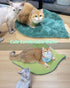 26"x20" Cat Mat Self Warming Cat Bed Leaf Shaped Cotton Soft Warm Pet Pad Blanket for Indoor Bed Couch Sofa Floors Cat