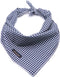ARING PET Dog Bandanas, Navy Plaid Kerchief Triangle Bibs Scarf for Puppy Small Medium Large Dogs & Cats - L