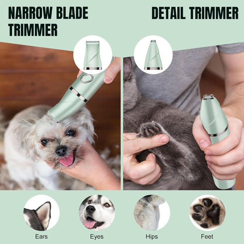 4 1 Trimmer Set Trimmer Lanumi in Dog Pet Clipper Rechargeable Paw Low Noise Nail Grinder Dog Cat Shaver for Grooming