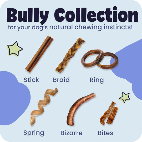 5-8" 100% 8 oz Packaging Pawstruck Natural Bully Sticks for Dogs - Best Long-Lasting, Rawhide-Free, Low Odor Dental