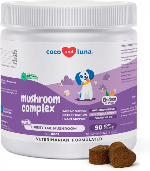 Turkey Tail Mushroom for Dogs - Mushroom Complex for Lumps and Bumps
