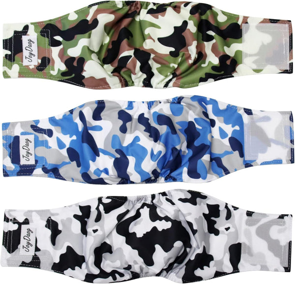 JoyDaog Reusable Belly Bands for Small Dogs,3 Pack Premium Washable Dog Diapers