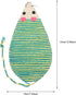 POPETPOP Mouse Shape Cat Scratcher Board, Double-Sided Sisal Mat for Indoor Cats, 12.99x7.48x0.98 inch (Random Color)