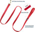 PetiFine Dog Collar and Leash Set, Adjustable Red Velvet Collar, Super Soft with Metal Buckle for Small Medium Large