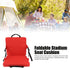 Red Portable Foldable Stadium Seat Cushion - Comfortable Oxford Cloth