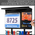 50 40 5 Moxweyeni Race Medal and Bib Display with Trophy Shelf, Wall Mounted Photo Display Board, Ideal Gifts