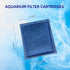 8 Pack Aquarium Filter Cartridges Replacements for Aqua-Tech EZ-Change #3 and Marineland Rite-Size C Compatible with 20-40/30-60 Gallon Fish Tank Power Filters Penguin 200B 350B 170B 330B 275 and 375