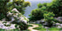 AWERT 30x18 inches Stone Aquarium Background, River Bed & Lake Vinyl Background for Fish Tank