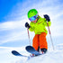 Kids Ski Goggles, OTG Anti-fog Snowboard Goggles for Boys & Girls Youth with Non-Slip Strap