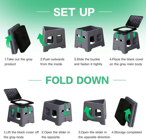 ROSHNT Camping Toilet for Adults - Portable Folding Toilet with Lid,Travel Portable Potty for Adults,Porta Potty Car