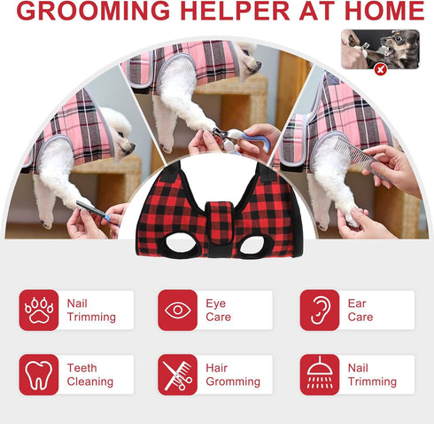 Hammock Trimming BEAUTYZOO Dog Grooming Harness for Nail - Adjustable Pet Restraint Sling for Small Medium Large