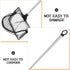 2pcs Toyvian Aquarium Net with Extendable Stainless Steel Handle Square Telescoping Fish Catching Net for Fish Tank