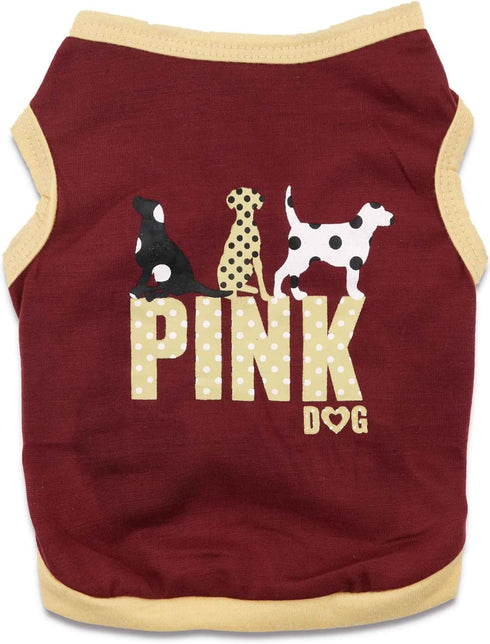 8 Pieces Girl Dog Clothes, Small Dog Shirts, Puppy T-Shirt for XS Dogs, Chihuahua, Yorkie Clothes