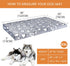 VANKEAN Dog Crate Mat Reversible Cool and Warm, Stylish Bed for Crate with Waterproof Inner Linings, Grey