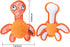 Chew Toys for Aggressive Chewers, Durable Rubber TPR Turtle Shape Dog Toys with 2 Tennis Balls (Orange)