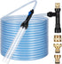 Gravel Vacuum for Aquarium Fish Tank Siphon with Three Metal Faucet Adapter and Long Hose 50 Feet