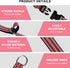 Martingale Reflective Nylon Dog Collar with Quick Release Buckle, Adjustable Training No Slip Collar, Large, Cherry Pink