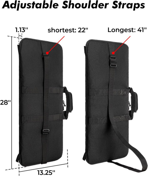 28/32 inch Soft Rifle Case, Short Rifle Bag Gun Case Lightweight, Small Shotgun Bag with Adjustable Shoulder Strap