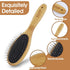 Dog Pin Brush - Airbag Wooden Comb with 20mm Stainless Steel Round Pins for Shedding & Tangles