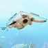 Bearded Dragon Tank Decor Accessories, Resin Cattle Skull Reptiles Hideouts for Fish Aquarium