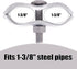 Mabeeze Dog Kennel Panel Clamps for 1-3/8" Pipes - 20 sets Pack of Galvanized Steel Connectors for Chain Link Fence