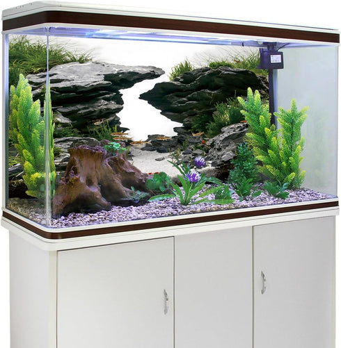 AWERT 30x18 inches Viewing Stone Fish Tank Background, River Bed & Lake Aquarium Vinyl Background.