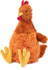 Best Pet Supplies Chicken Crinkle Plush Dog Toys, Colorful Chicken Shape for Interactive Play, Cute Bundle (Brown,