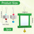 Dplolng Chicken Mirror Toys with Bells, Hanging Swing Mirror, Wooden Pecking Toy, Beak Grinding Molar Stones for Hens