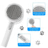 Pet Grooming Brush, Cat Brush for Shedding, Self Cleaning Slicker Brush for Short and Long Haired Dogs Cats, Pumpkin