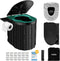 Thallike Portable Camping Toilet with Pop-Up Privacy Tent, 12-inch Toilet Seat, Outdoor Portable